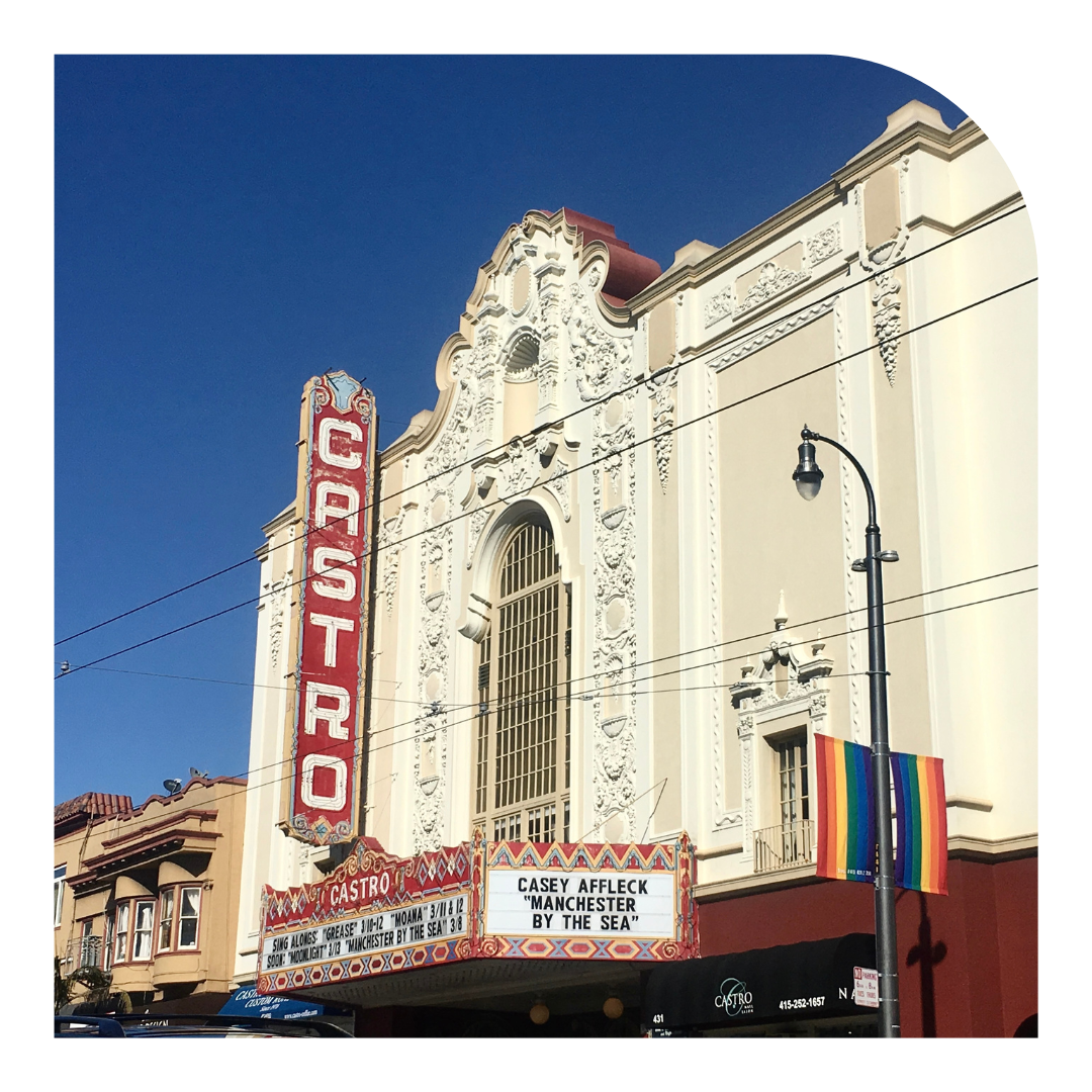 Photo of the exterior of the Castro Theatre