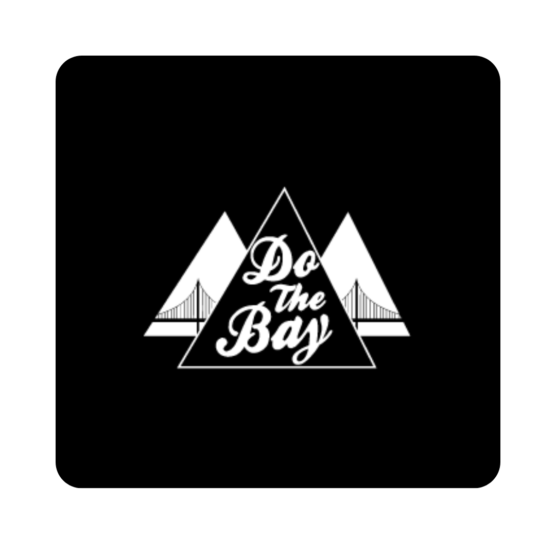 logo for do the bay on a black background