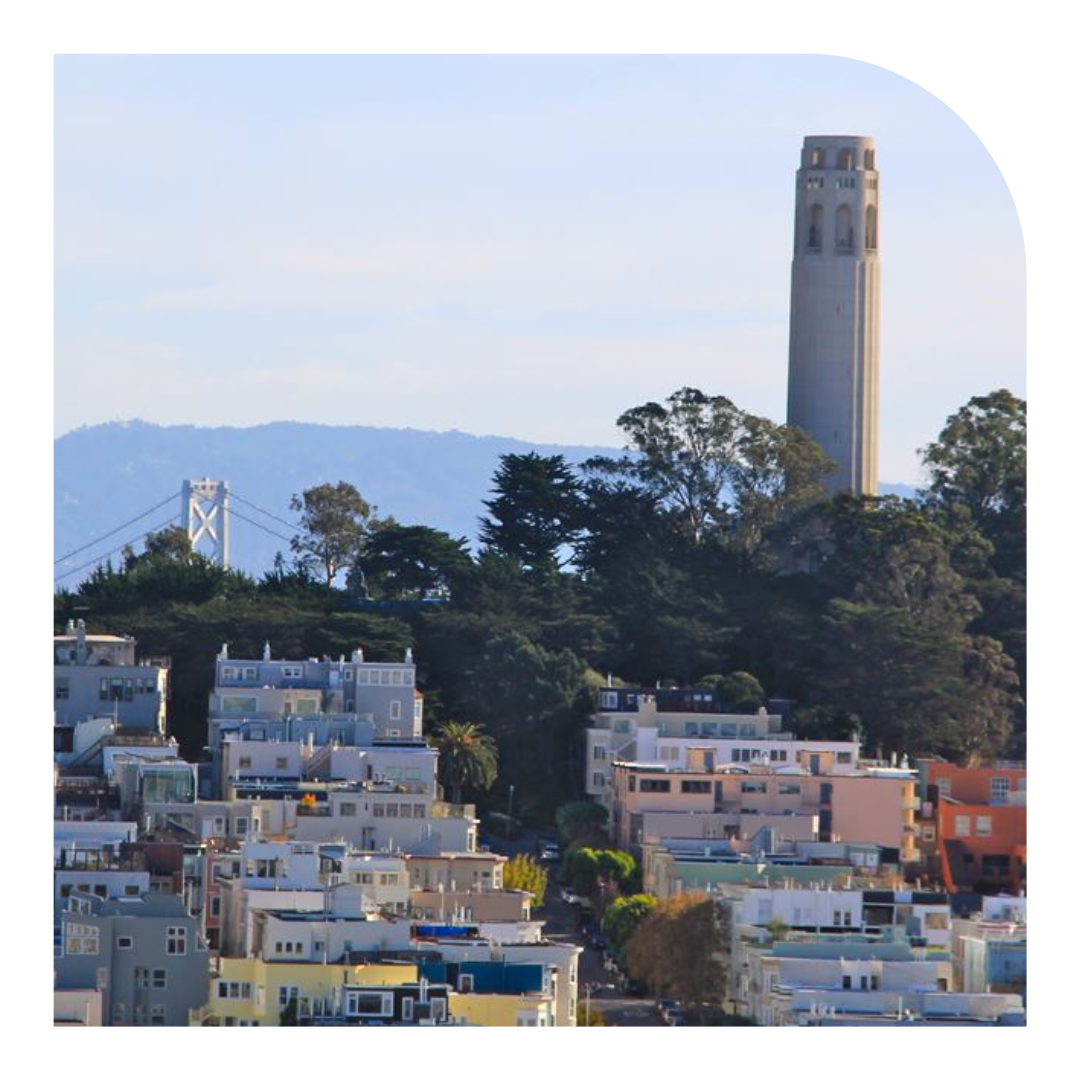 photo of coit tower from afar