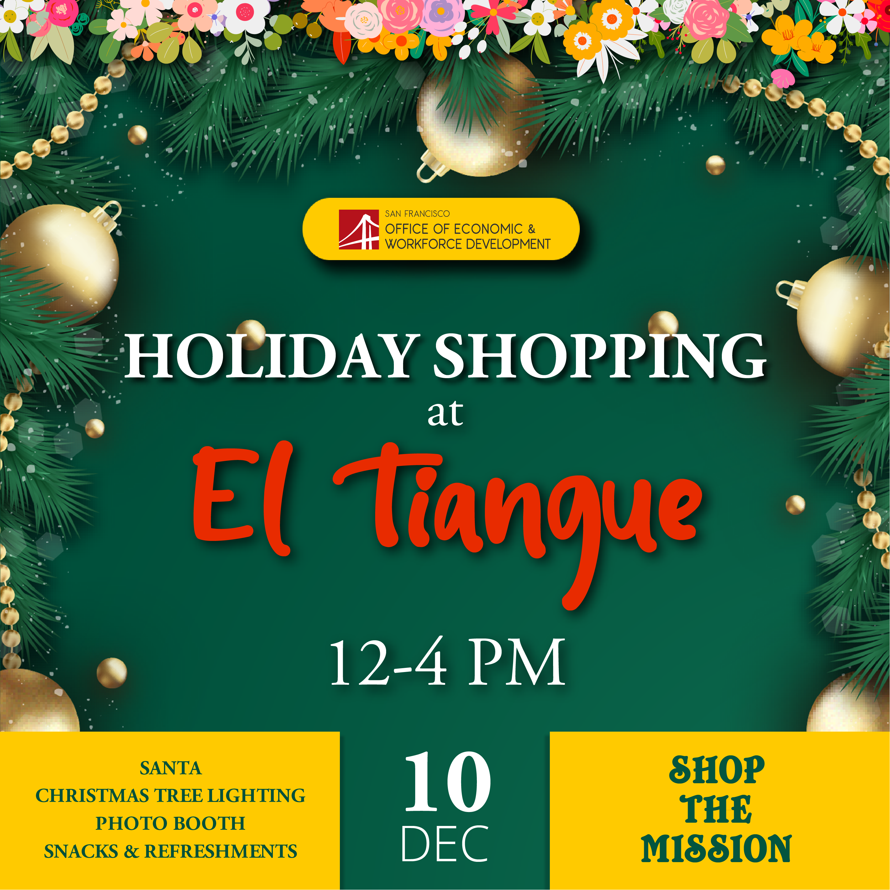 Holiday Shopping at Tiangue banner