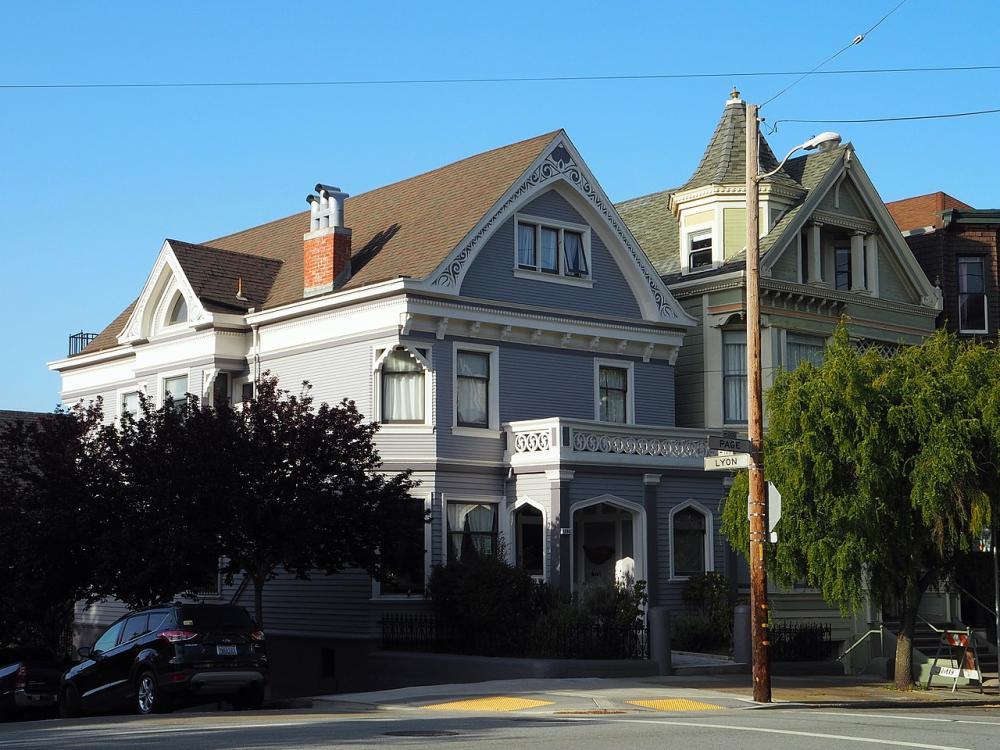 huckleberry house on a street corner