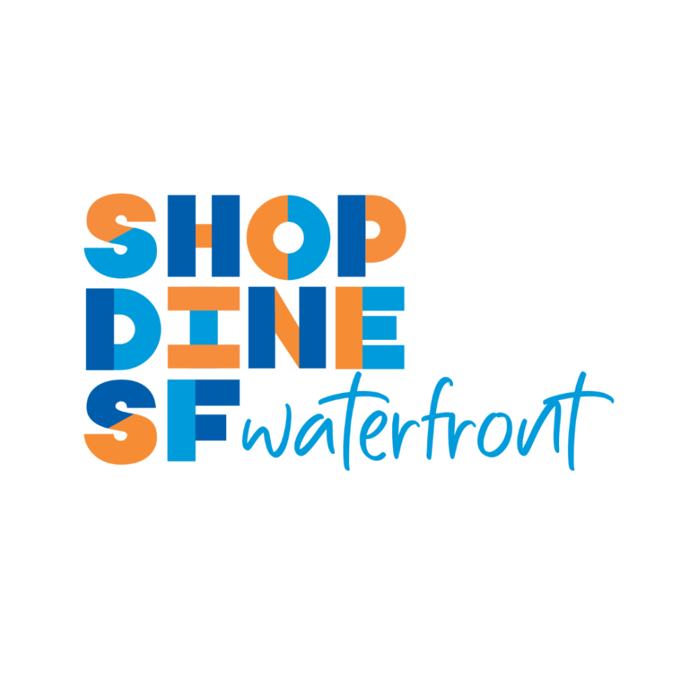 Logo reading Shop Dine waterfront