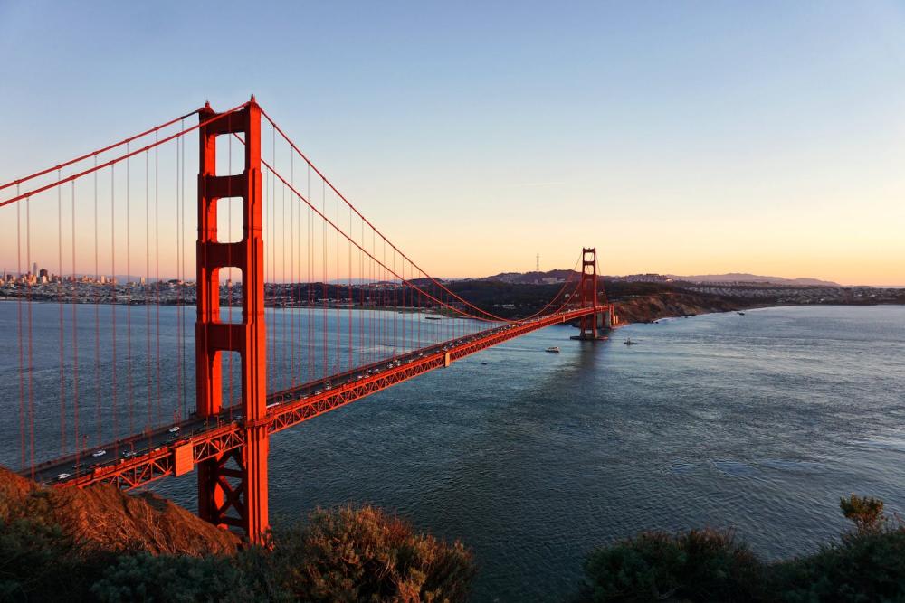 Golden Gate Bridge north side facing San Francisco