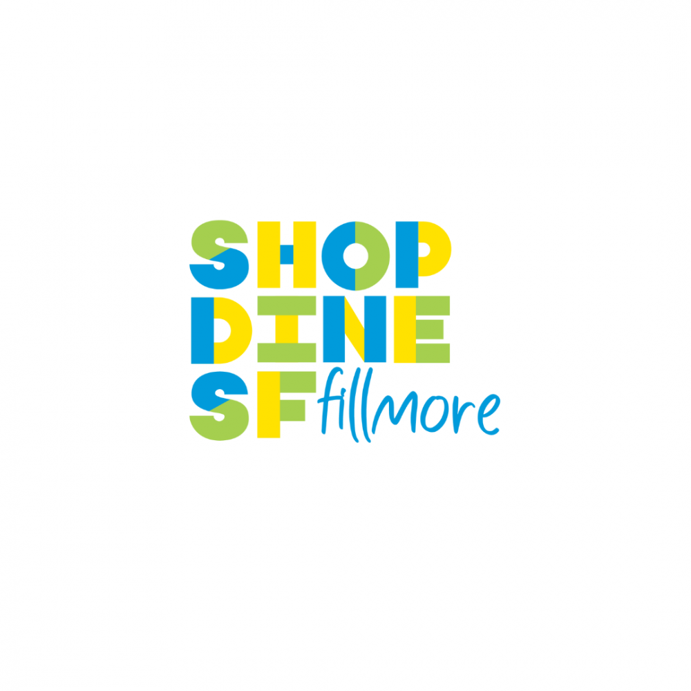 Logo reading shop dine FIllmore